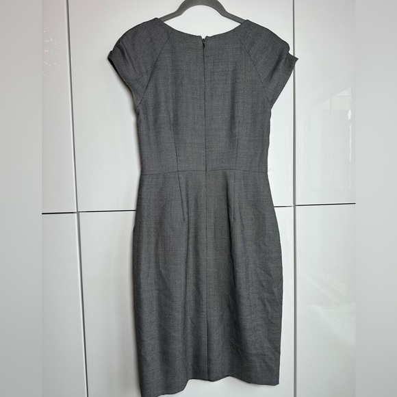 J. Crew Womens 4 Super 120s Wool Cap Sleeve Sheath Dress Career Work - Picture 9 of 12